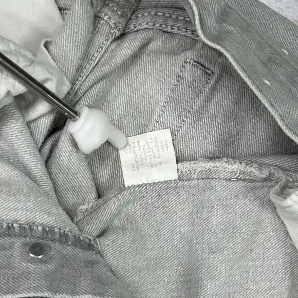 True Vintage 70s Levis Jeans 501 31x30 Regular Straight Light Grey Made in USA